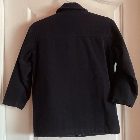 Lacoste Kids Boys Wool Coat Sz 8 - Picture 2 of 7